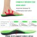 Plantar Fasciitis Arch Support Insoles - Gel Memory Foam - Green Small - Buy Online on GoSupps.com