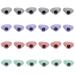 Super Sunnies Strapless Tanning Goggles - 12-Pack Flexible Assorted Pastel Colors - UV Eye Protection FDA Compliant Coral