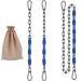 Dakzhou 64"Swing Chain Stainless Steel 304 Permanent Anti-Rust Chain (2)+4 Free Fast Link, Weighs 1000 LBS Stainless Steel Color 64