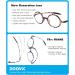 DOOViC Round Blue Light Blocking Reading Glasses for Men & Women +2.5 Strength - Lightweight Flexible Design - 4 Color Options - Buy Online on GoSupps.com