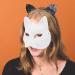 Paintable Kichvoe Cat Masks - 8 Pack Half-Face Carnival Masks for Dance Parties & Events | International Shipping Available - Buy Online on GoSupps.com