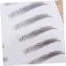 FOMIYES 6 Pcs 3d Eyebrow Stickers Beauty Kit Brow Shaper Makeup Eyebrow Transfer Man Stencil Cosmetic 1 count (Pack of 1) Blackx3pcs - Buy Online on GoSupps.com