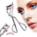 Eyelash Curler  Classic Eyelash with Comb Curling Styling Wide Angle Fit All Eye Shape Curved Lash Curler  Portable Beauty Tools with Brush Mascara Eyelashes for Curling Daily Makeup