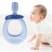 Soft Silicone 360 Baby Toothbrush & Teether for Infants Toddlers & Kids - Blue - International Shipping - Buy Online on GoSupps.com