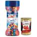 Italian Gourmet E.R. Paneangeli Confetti Multicolore al Cioccolato colored chocolate dragees 65g resealable pack with measuring cap + Italian Gourmet Polpa di Pomodoro 400g box