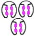 Inoomp 3 pieces 360 massage roller deep massage roller muscle roller stick shoulder massage roller arm buttocks Leg massage tab Begroptock Fitness Handy Trainer 25*23cmx3PCs Image 1x3stk