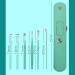 Spring Ear Wax Cleaner Tool Set - Ear Curette Remover with Storage Box C-cyan - Buy Online on GoSupps.com