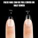 500PC Short Coffin Nail Tips Set - Clear Acrylic Full Cover Fingernails for Gel Nails 12 Sizes for Nail Studios & DIY Nail Art - Buy Online on GoSupps.com
