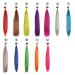 YUDAOHAIR Synthetic Feather Hair Extensions Kit - 16 Inch Hairpieces with Micro Beads, Crochet Hooks, and 12 Mix Colors - for Women - Buy Online on GoSupps.com
