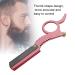 Manual Stainless Steel Men's Razor - Thumb Shape Straight Shaver for Facial Hair Removal (Red) - International Shipping Available - Buy Online on GoSupps.com