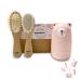 Baby nail clippings set with a cute case fingernail and toenail filing set for the manicure and pedicure of newborns gift for the new mother Pink