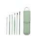 Ear Cleaning Artifact Earpick Ear Cleaning Set Spring Spiral Ear Cleaning Tool Portable 6-Piece Set Green free