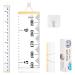 Smlper Height Chart for Kids Wall Hanging Ruler Canvas Growth Chart for Baby Wood Frame Child Height Measuring Chart for Nursery Wall D cor 79"x7.9"(Sun) white