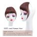 Clip in Bangs One Piece Ponytail - 100% Remy Human Hair for Women & Girls | French Bangs in Dark Brown - Buy Online on GoSupps.com