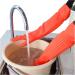 Home Long Rubber Gloves for Kitchen Dishwashing Waterproof Washing Latex Gloves Red Cleaning Washing Bowls Gloves Tools Rojo - Buy Online on GoSupps.com