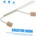 STOBAZA 18 Pcs Coat Hook behind Door Storage Hangers Over Door Hanger Kitchen Wrought Iron Hook Cabinet Door - Buy Online on GoSupps.com
