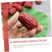 HOMSFOU 20Pcs Simulation jujube model pretend play fruit fruities Simulation Red Jujube Decors Fake Red Jujube artificial fruit Model fruit toys Photography Fruit Ornaments pvc nut food - Buy Online on GoSupps.com