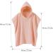 Lat Bathing Poncho for Children - 100% Cotton Muslin Hooded Towel Super Absorbent Baby Bath Towel (Pink 64x60cm) - Buy Online on GoSupps.com