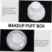 DOITOOL Travel Makeup Container 2 Sets Powder Puff Box White Storage Bottle Pp Newborn Makeup Travel Containers 10x10cm White - Buy Online on GoSupps.com