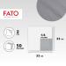 Fato Disposable Paper Napkins - 50 Pack 33x33cm Gray 2-Layer Perfect for Lunch & Buffets 100% Pure Cellulose FSC Certified - Buy Online on GoSupps.com