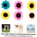 Zerodeko 10Pcs manual Accessories wooden bulk flower head artificial sunflower head wedding petal sunflower wreath decorate Ornament decorations crafts sunflower flower Colorful 6x6cm - Buy Online on GoSupps.com