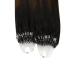 Ugeat Remy Real Hair Extensions - Ombre Brown Invisible Micro Loop Extensions | 35cm 50g 50 Strands Balayage #2/6/12 - Buy Online on GoSupps.com