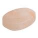 Pure Himalayan Salt Works Flat Oval Massage Stone  Pink Crystal Hand-Carved Stone for Massage Therapy  Deodorant and Salt and Sugar Scrubs  2.5  W x 3.5  L x 1  D Pack of 1