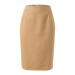Women's knee-man Elegant Elastic Casual A-Line Ball Dress Increased button skirt fold skirt long skirt Elegant leisure skirt a-line skirts khaki m