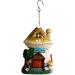Sculpture Garden Solar Light Pendant Outdoor Garden Decoration Accessories Courtyard Balcony Decoration Crafts Small House Light Resin Model Landscape Statues (Color : C) (A)