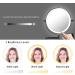 10X LED Wall Mounted Lighted Makeup Mirror with 3 Color Lights & Touch Screen Dimming - Double Sided Magnifying Mirror for Bathroom Vanity (Black) - Buy Online on GoSupps.com