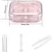 Anbeeiss Portable Contact Lens Case - 4 Pack Travel Set for Colored Lenses | Contact Lens Storage Container for Home & Travel - 64mm x 52mm x 19mm - Buy Online on GoSupps.com