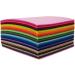 Flic-Flac 44PCS Assorted Color Felt Fabric Sheets 4 x 4 inches - DIY Craft Sewing Patchwork 1mm Thick - Buy Online on GoSupps.com