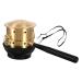 Frcolor 1 set of Moxibusion-Box Moxakebrenner Tank Soundbar holder Moxa burns neck massage device Moxibustion-Topm Moxbrenner can body scrollrad china ai-box pure copper 16x6cm golden