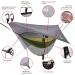 Easthills Outdoors Jungle Explorer Double Camping Hammock with Mosquito Net and Rainfly - 2 Person Portable Parachute Nylon Hammock (Khaki) - Buy Online on GoSupps.com