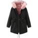 Hanxiulin Women's Fleece Jacket - Cuddly Plush Hoodie & Long-Sleeved Winter Coat - Lightweight Quilted Synthetic Fur Sizes Up to 2XL - Buy Online on GoSupps.com