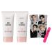 Nacific x Stray Kids Sun Essence 2 PCS For Face Facial Sun Block Sunscreen with 4 PCS Photo Cards (Random) by KOSBEAUTY