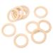 Natural Wooden Baby Teething Toys - 10 Smooth Teether Circles | Eco-Friendly Baby Accessories - Buy Online on GoSupps.com