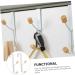 ABOOFAN 2pcs No Punching Door Hook Heavy Duty Clothes Rack Coat Hanging Holder Over Door Organizer Rack Bags - Buy Online on GoSupps.com