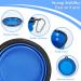 Vivifying 1000ml Foldable Dog Bowl - 2PC Silicone Travel Feeding Bowls for Dogs & Cats (Red+Blue) - Perfect for Pets on the Go - Buy Online on GoSupps.com