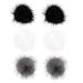FRCOLOR Set of 6 Hair Balls Accessories for Nails Mini Pom Balls Shoes Pompom Balls Nail Art Set Artificial Nails Set Nail Jewellery Key Ring Craft Manicure Supply Cosmetic Accessories