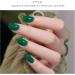 JMEOWIO Gel Nail Stickers Dark Green Semi Cured Gel Nail Strips Wraps UV/LED Nail Supplies Nail Art Design Decoration Accessories - Buy Online on GoSupps.com