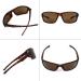 3 Pairs Square Bifocal Sunglasses for Men & Women - UV Protection Outdoor Sporty Sun Readers | Black Brown Red & Tortoise - Buy Online on GoSupps.com