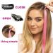 Eutenghao 36 Pack Colored Clip In Hair Extensions - 22 Colorful Synthetic Hair Stripes for Women & Kids - Multi-Colored Party Highlights - Buy Online on GoSupps.com