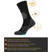 uvex ADA Hiking Socks for Men & Women - Breathable Heel Padding Black/Moss Green Size 39-42 - Buy Online on GoSupps.com