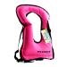 Faxpot Snorkel Vest, Adults Portable Kayaking Buoyancy Inflatable Swim Vest Jackets, Diving Surfing Adjustable Snorkeling Vest Swimming Jacket for Outdoor Water Sports Fun Safety Pink
