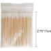 100Pcs Pointed Cotton Swabs Wooden Handle - Makeup Health Medical Ear Jewelry Clean Sticks Buds Tips - Buy Online on GoSupps.com