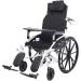 Wheelchair Recliner Folding and Lightweight Portable Transport Wheelchair with High Back Removable Headrest 180 Travel Wheelchair for Elderly and Disabled