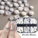 Jewelry Accessories Acrylic Resin Nail Art Decor Charms Elegant 3D White Camellia Aurora Nail Rhinestones - Buy Online on GoSupps.com