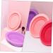 Housoutil Makeup Brush Scrub Pad Scrubber Brush Cleaning Bowl Foldable Bowl Silicone Brush Cleaning Pad Folding Silicone Bowl Makeup Accessories Brush Cleaning Tool Silica Gel Pink - Buy Online on GoSupps.com