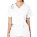 WonderWink Women's Wonderwork V-Neck Scrub Top Small White
